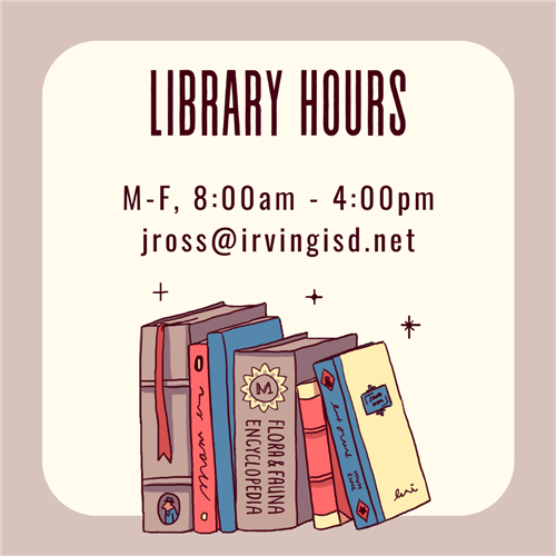 Cardwell Library Hours, 8am-4pm